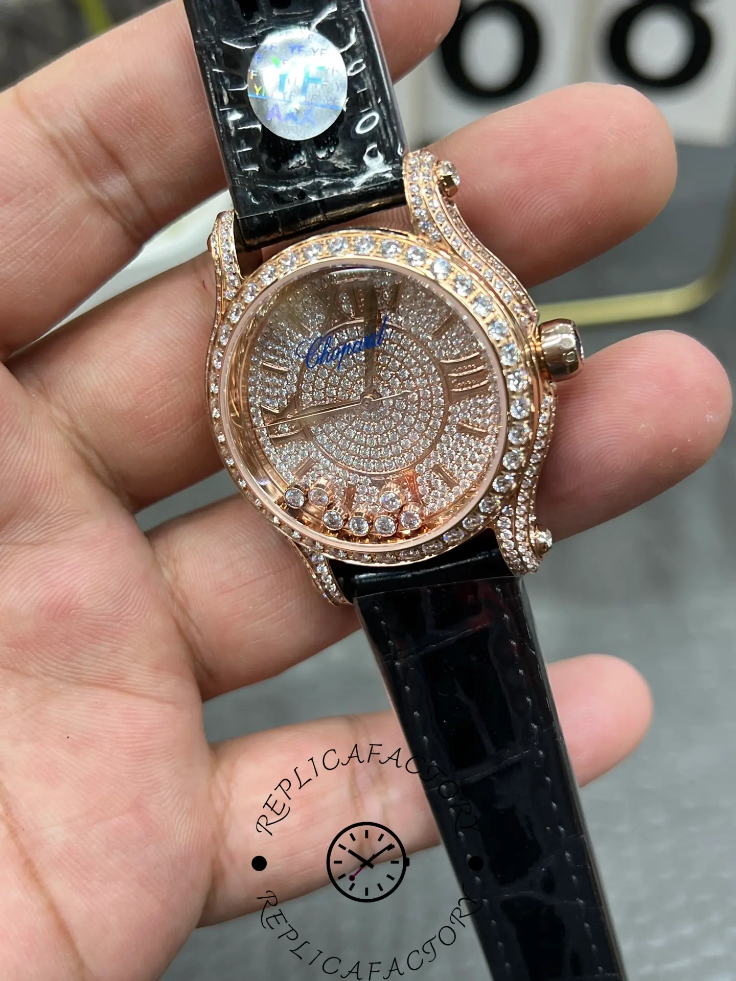 Chopard 274891-5001 1:1 Clone Happy Sport Diamond Watch