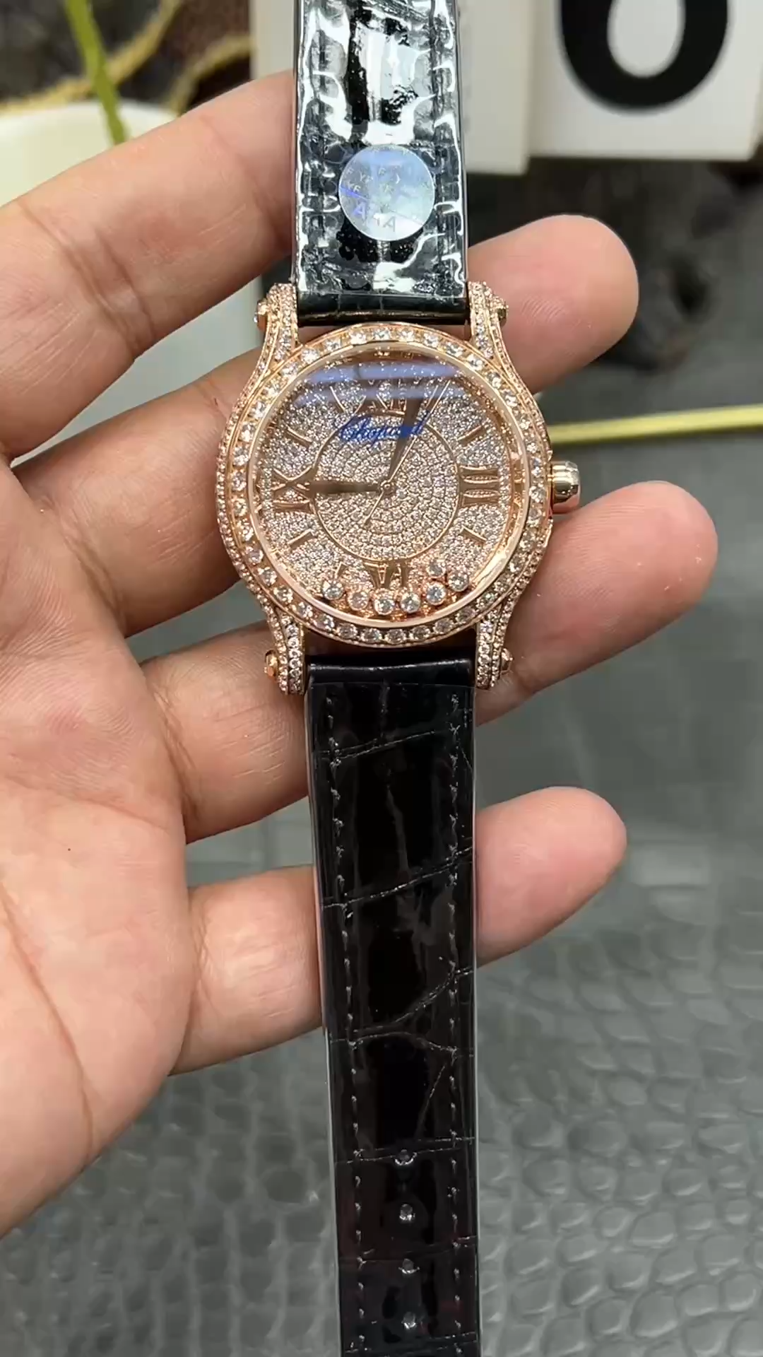Chopard 274891-5001 1:1 Clone Happy Sport Diamond Watch
