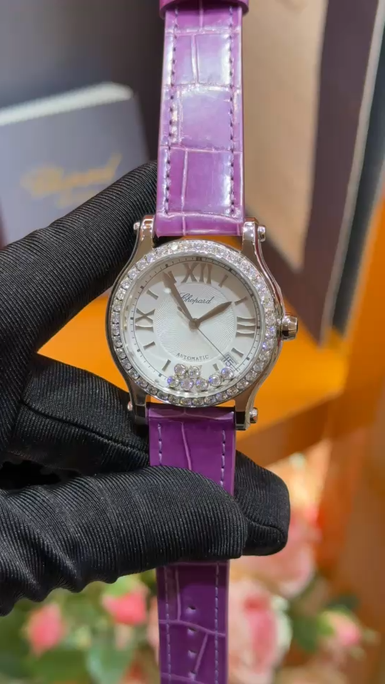 Chopard 274808 Happy Sport 1:1 Clone Diamond Ladies Watch