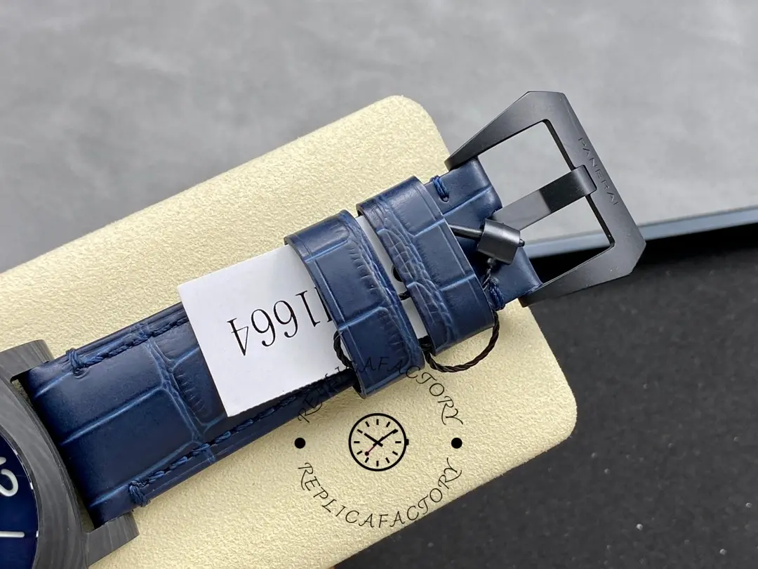 Replica Panerai PAM01664 Luminor Marina 3 Days Blue Dial 44MM Carbon Case