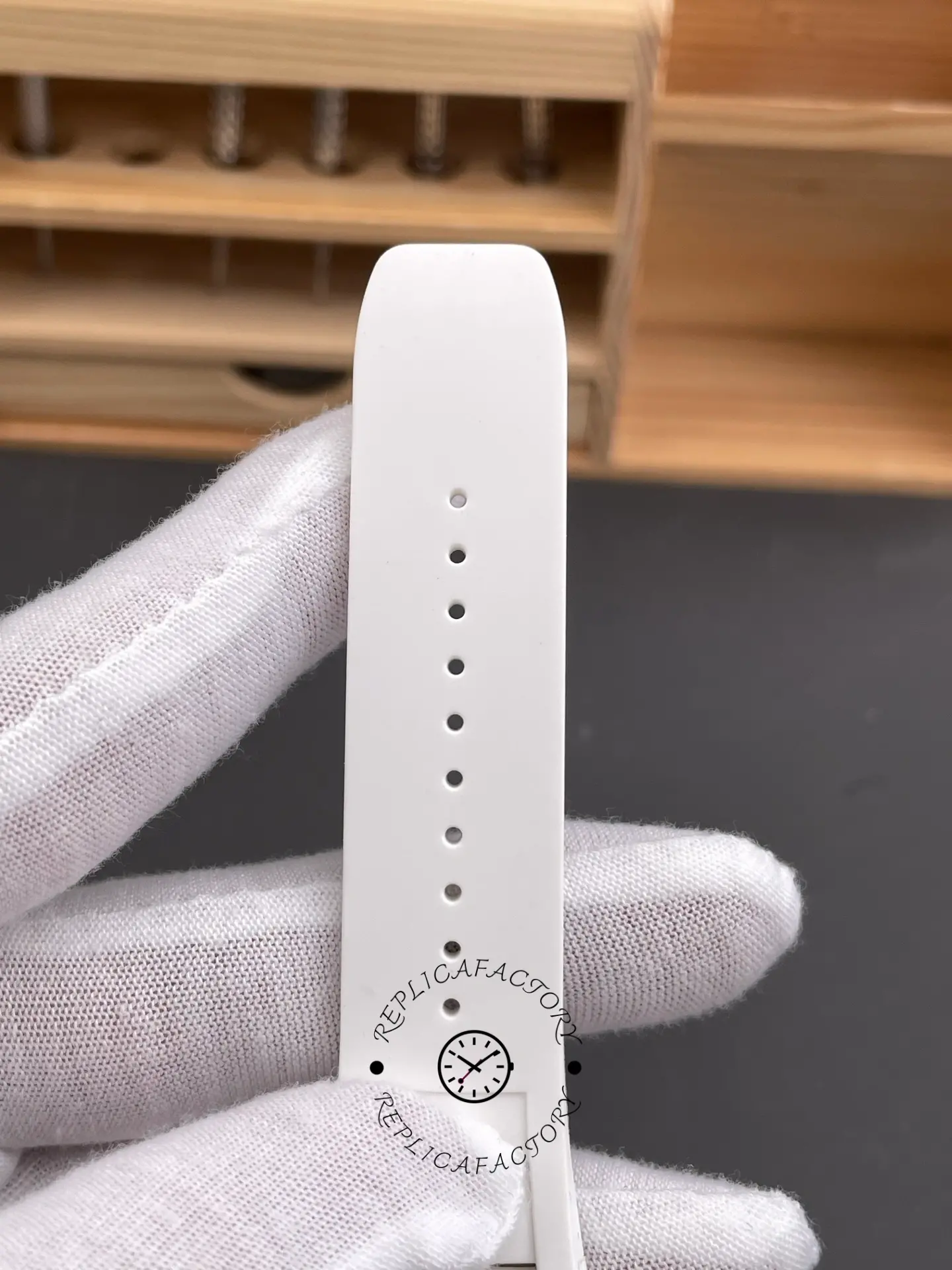 Richard Mille RM 035-02 Rafael Nadal NTPT Carbon on White Rubber Strap