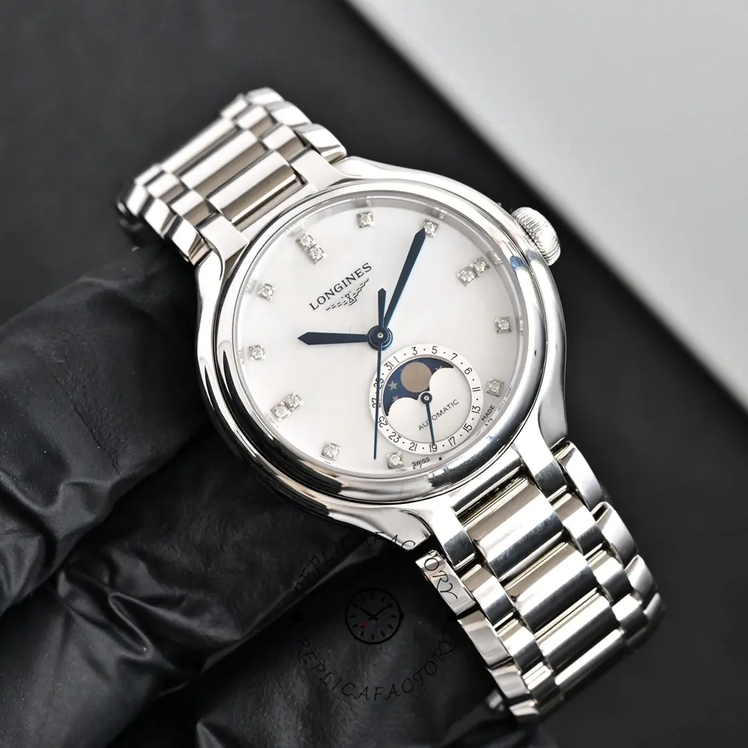 Longines L8.126.4.87.6 PrimaLuna Replica 34mm Automatic Moonphase MOP