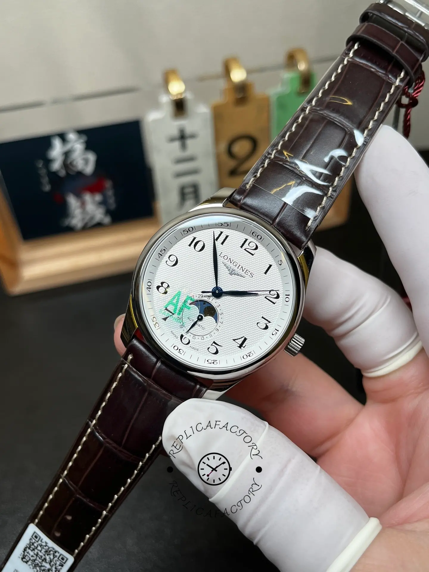 Replica Longines Master Arabic Collection L2.909.4.78.3 40mm Moonphase