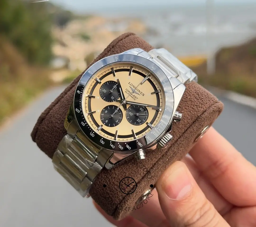 Longines Conquest Replica L3.835.4.32.6 Panda Dial Automatic Chrono