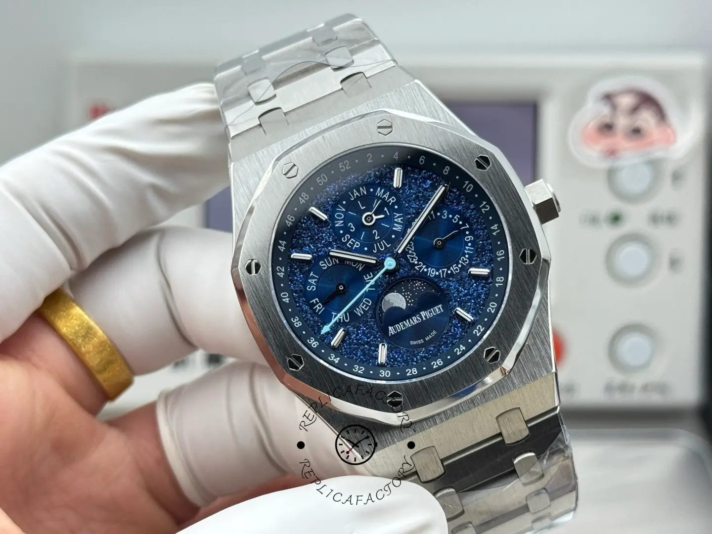 AP Royal Oak 1:1 Clone 26574BC.OO.1220BC.02 John Mayer Blue Crystal Sky