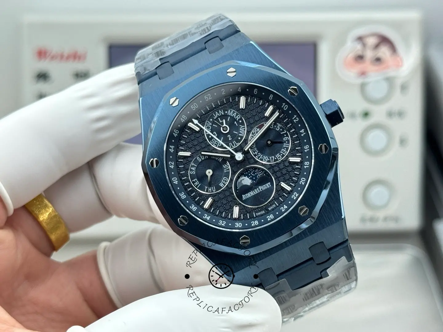 Replica AP Royal Oak Perpetual Calendar 26579CS.OO.1225CS.01 Blue Ceramic