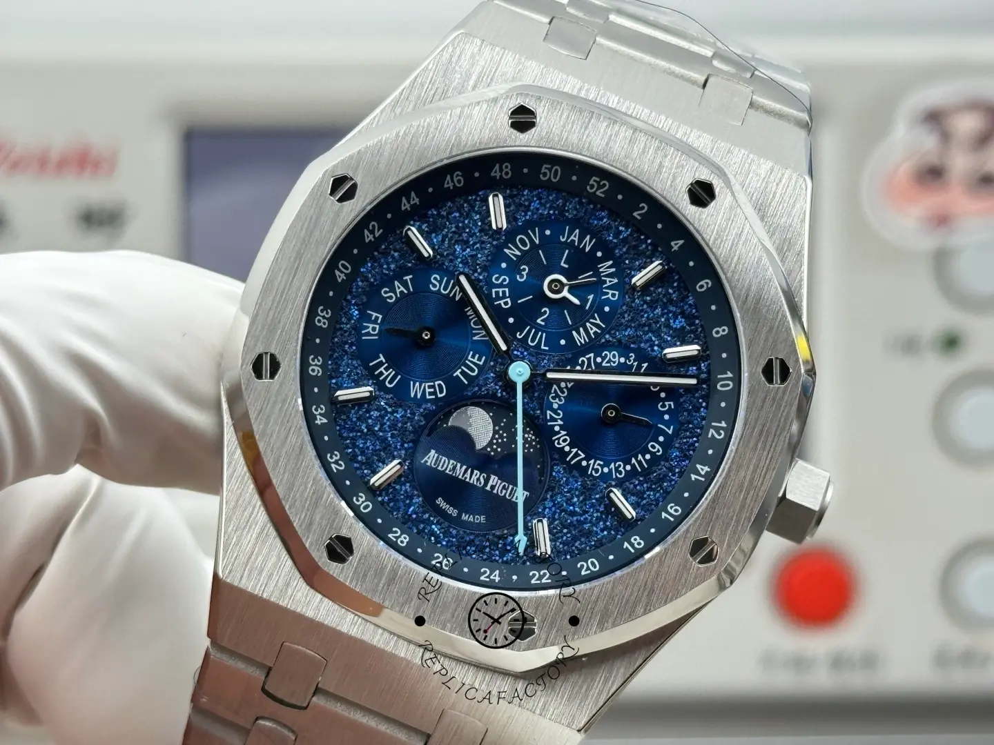 AP Royal Oak 1:1 Clone 26574BC.OO.1220BC.02 John Mayer Blue Crystal Sky