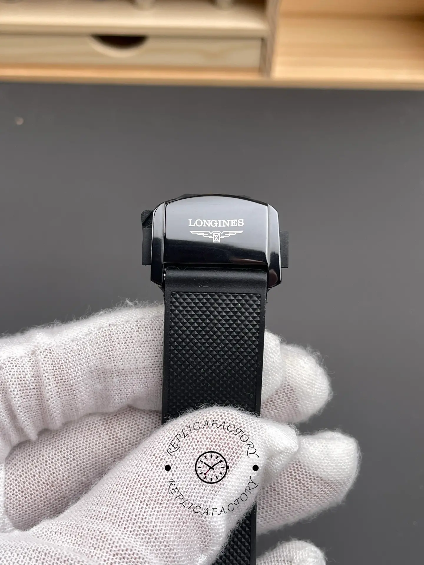 1:1 Clone Longines HydroConquest L3.784.4.56.9 43mm Rubber All-Black Ceramic