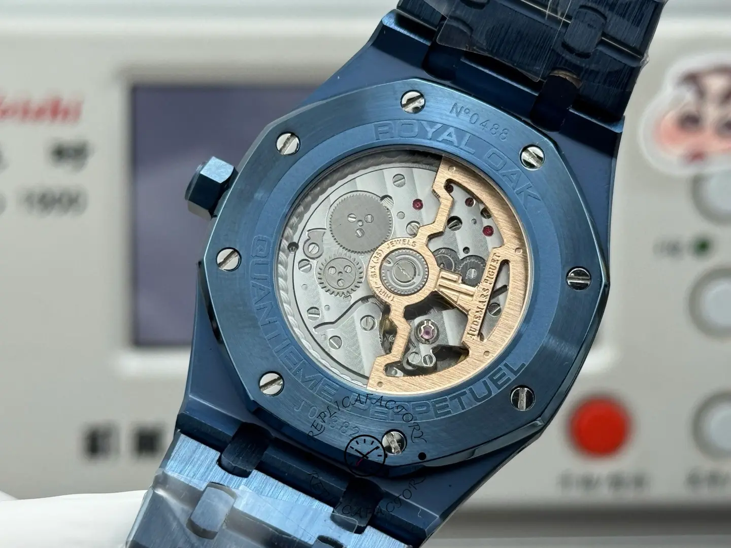 Replica AP Royal Oak Perpetual Calendar 26579CS.OO.1225CS.01 Blue Ceramic
