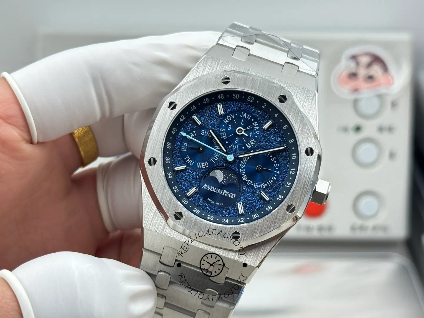 AP Royal Oak 1:1 Clone 26574BC.OO.1220BC.02 John Mayer Blue Crystal Sky