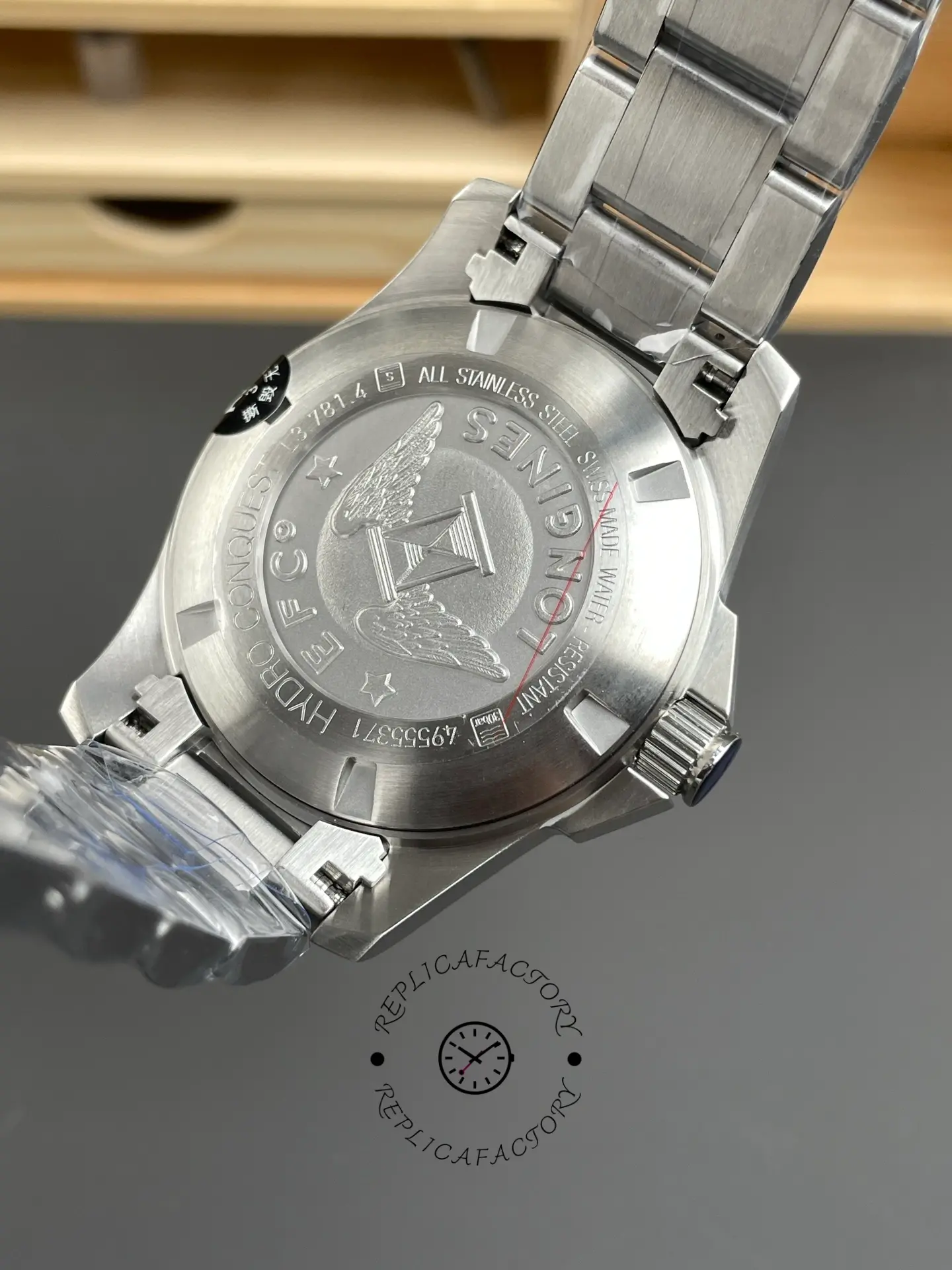 Replica Longines L3.781.4.56.6 HydroConquest Black Bezel Automatic Steel