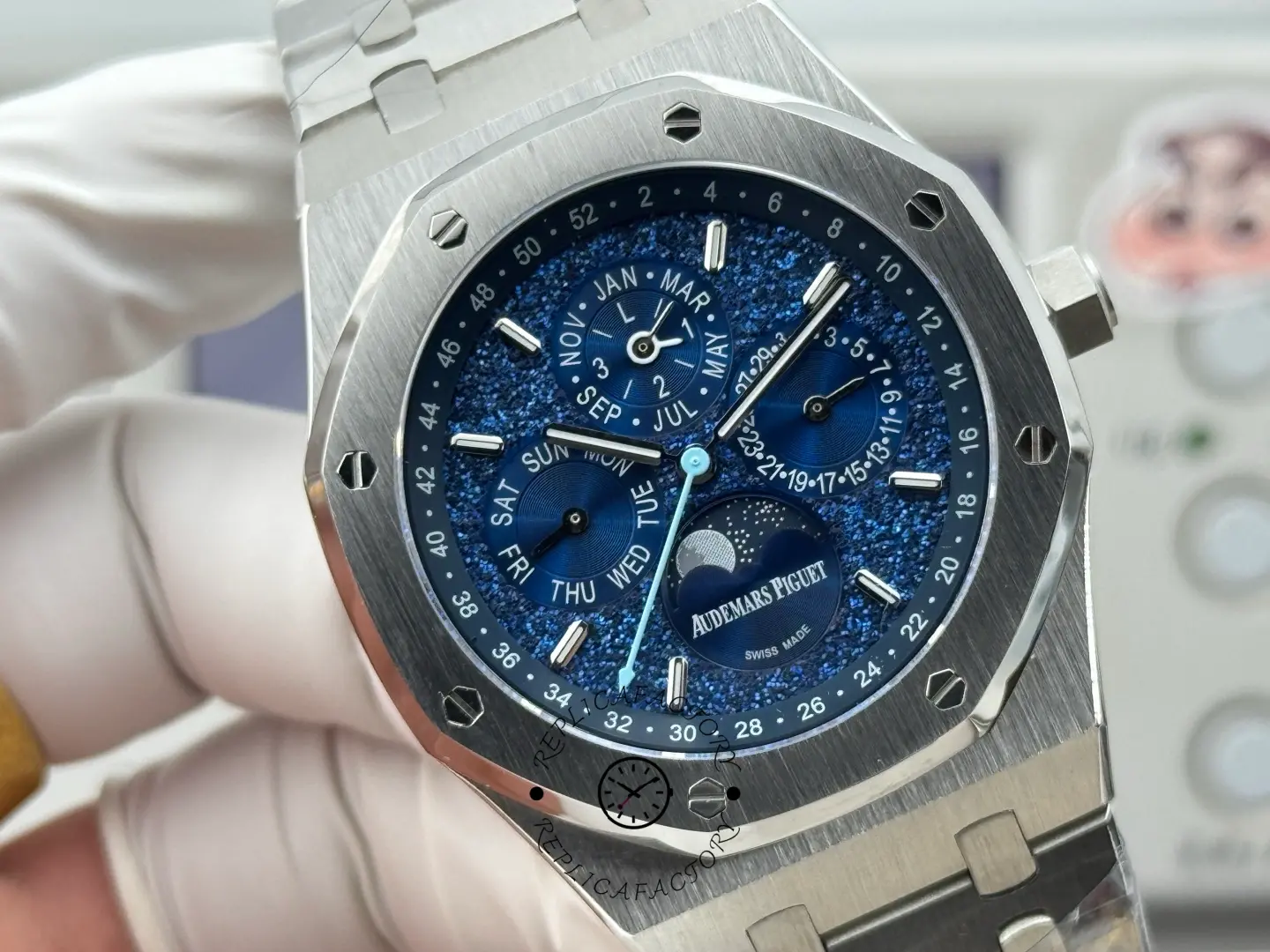 AP Royal Oak 1:1 Clone 26574BC.OO.1220BC.02 John Mayer Blue Crystal Sky