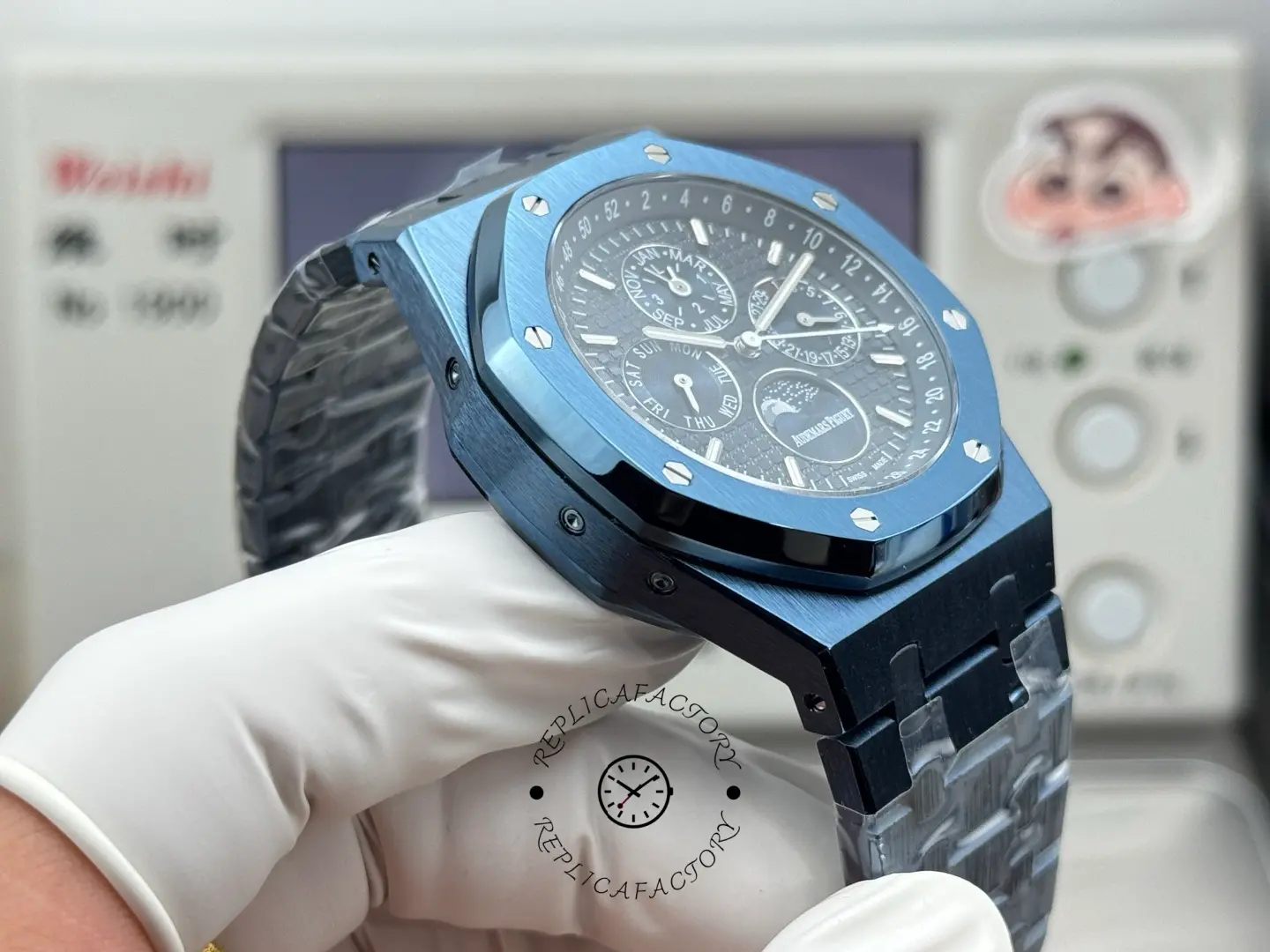 Replica AP Royal Oak Perpetual Calendar 26579CS.OO.1225CS.01 Blue Ceramic