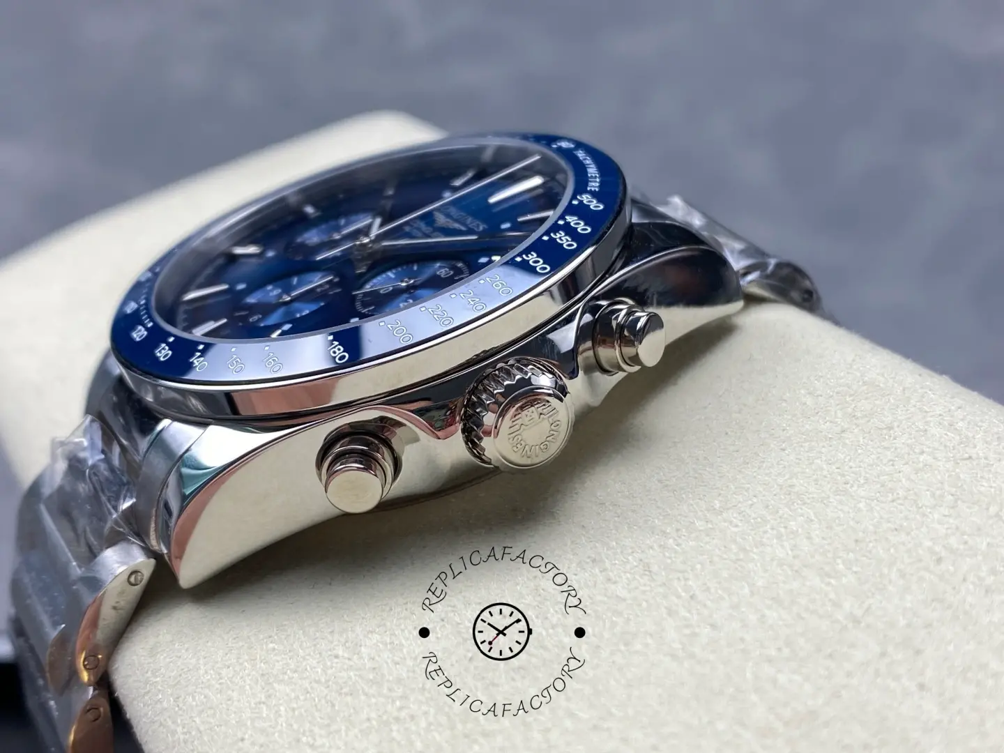 Replica Longines Conquest 42mm Chronograph L3.835.4.92.6 Blue Dial