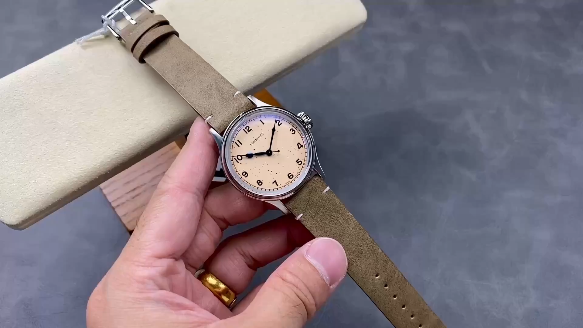 Best Longines Heritage Military 1:1 Clone L2.819.4.93.2 Automatic 38.5mm Pink Dial