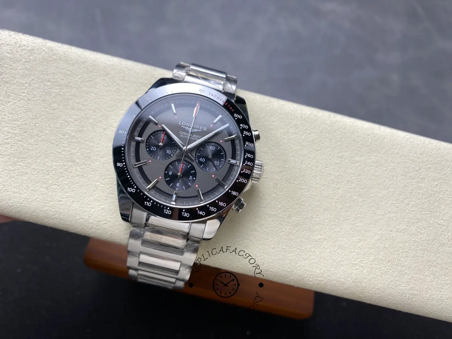 Longines Conquest 1:1 Clone Ski Edition Ceramic L3.836.4.52.9 Grey 42 Chronograph
