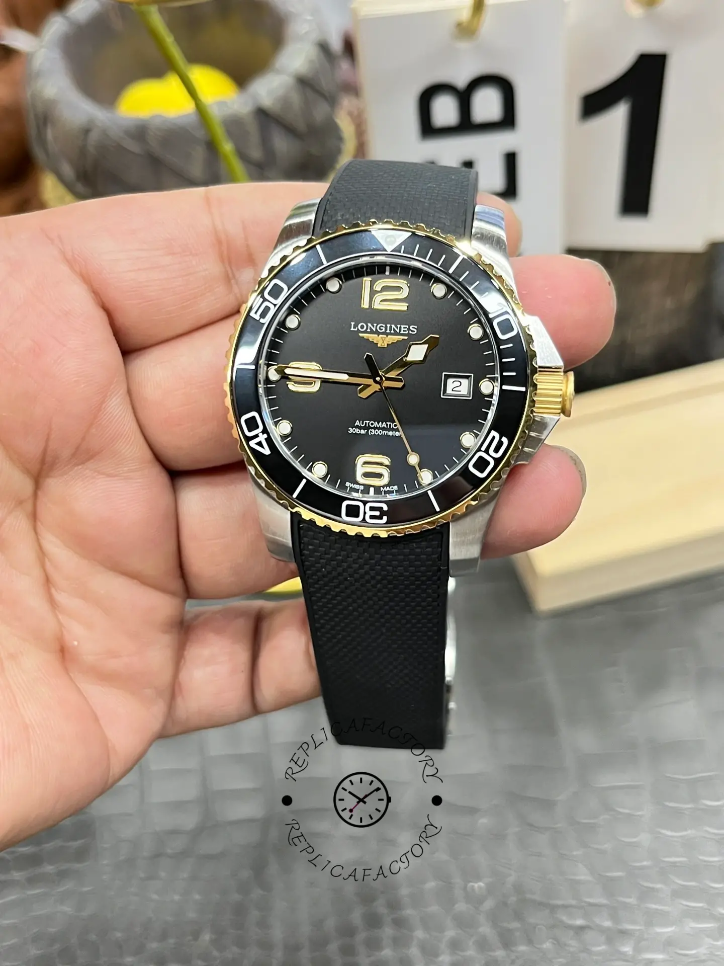 1:1 Clone Longines L3.781.3.56.9 HydroConquest Two-Tone Automatic 41MM
