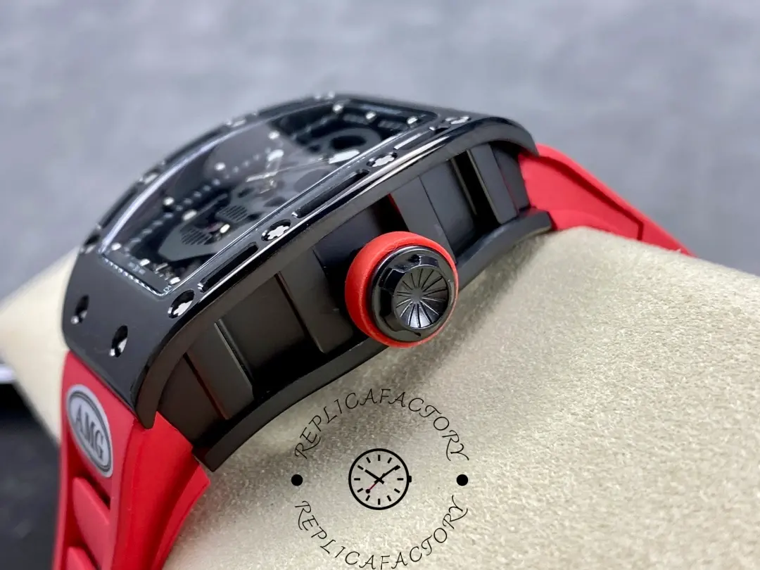 Richard Mille RM 52-01 1:1 Clone Skull Black Ceramic Watch