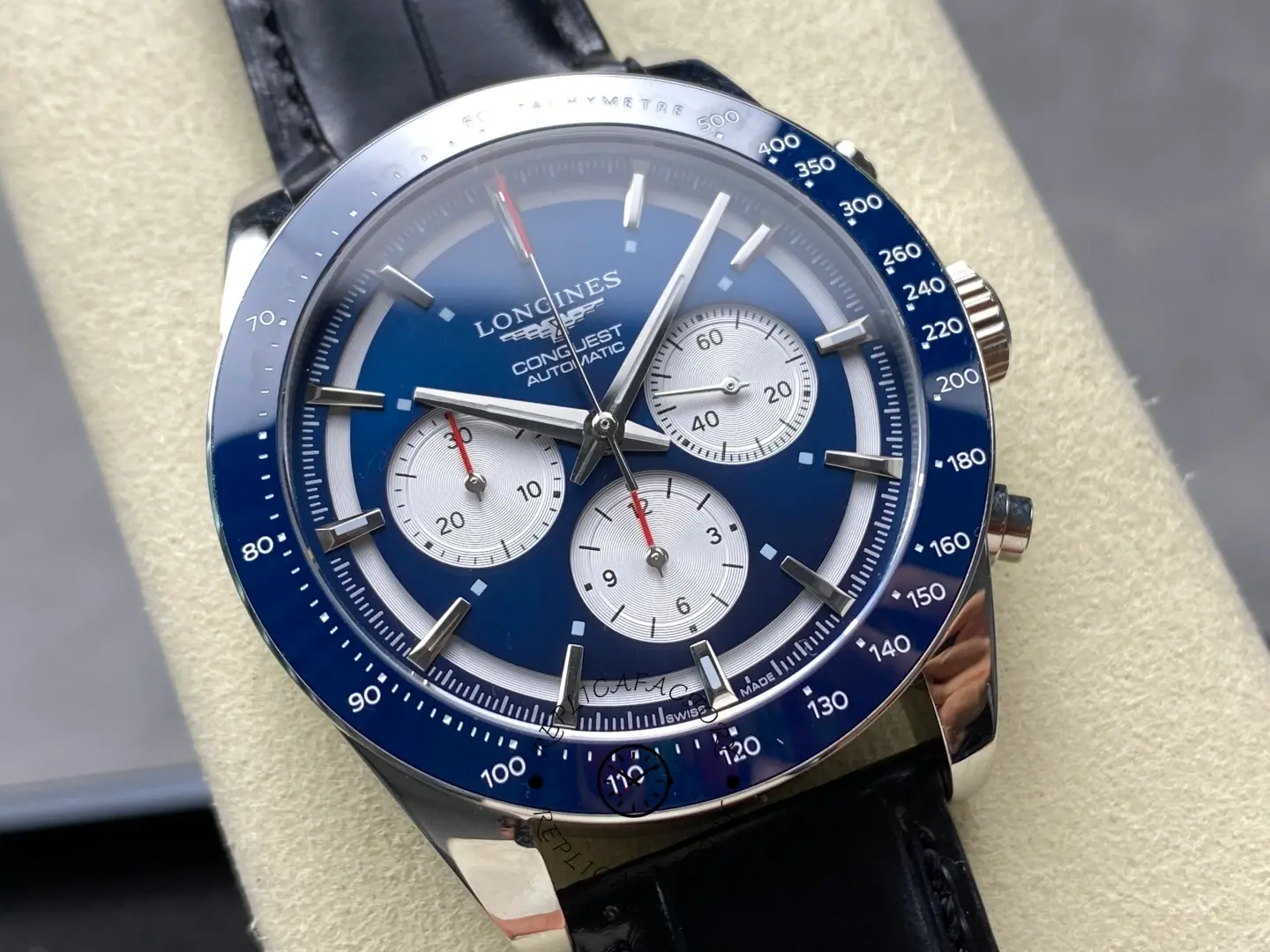 Longines L3.835.4.91.2 Conquest Replica Blue Dial Men's Watch