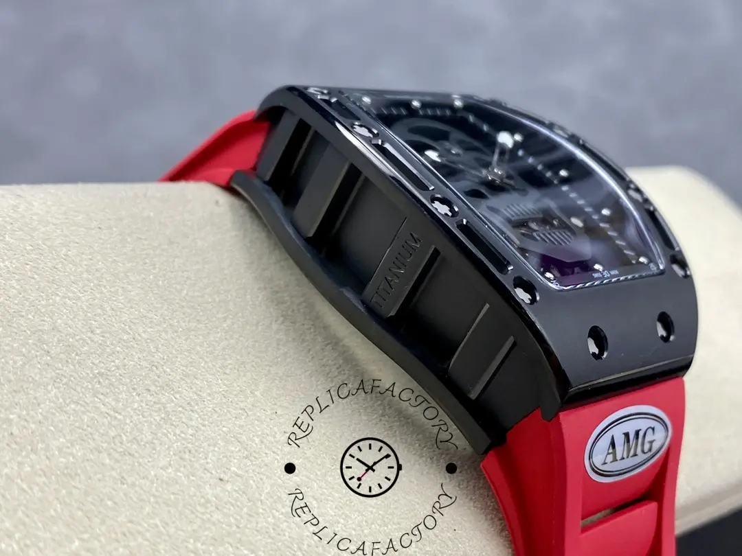 Richard Mille RM 52-01 1:1 Clone Skull Black Ceramic Watch