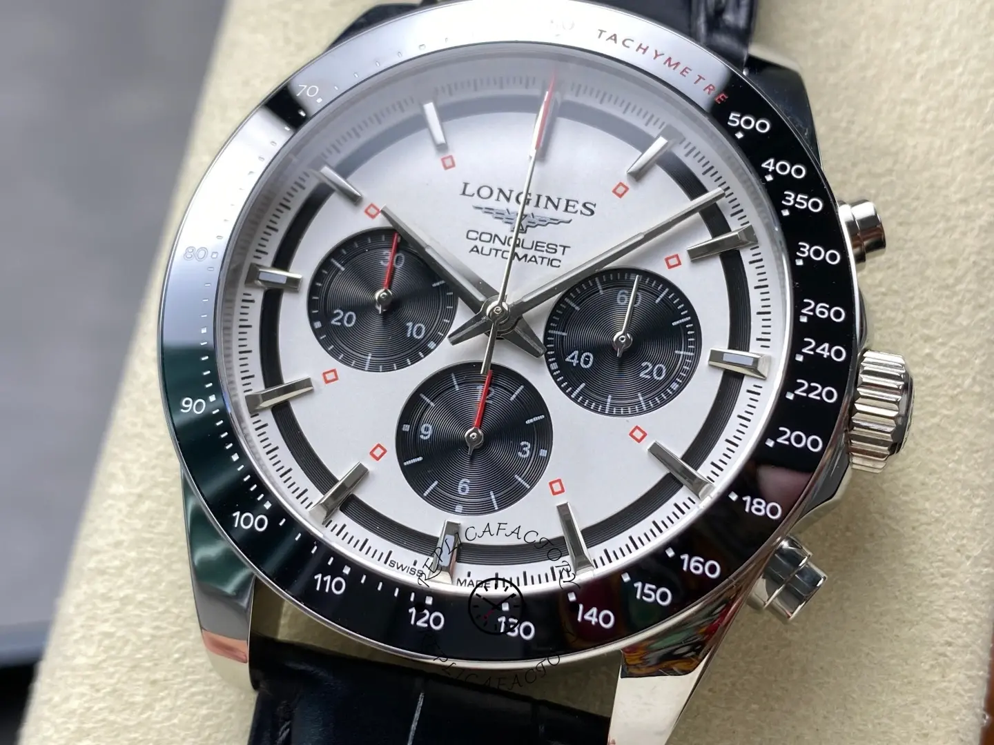 Longines L3.835.4.72.6 Conquest Chronograph 42 1:1 Clone Steel Watch