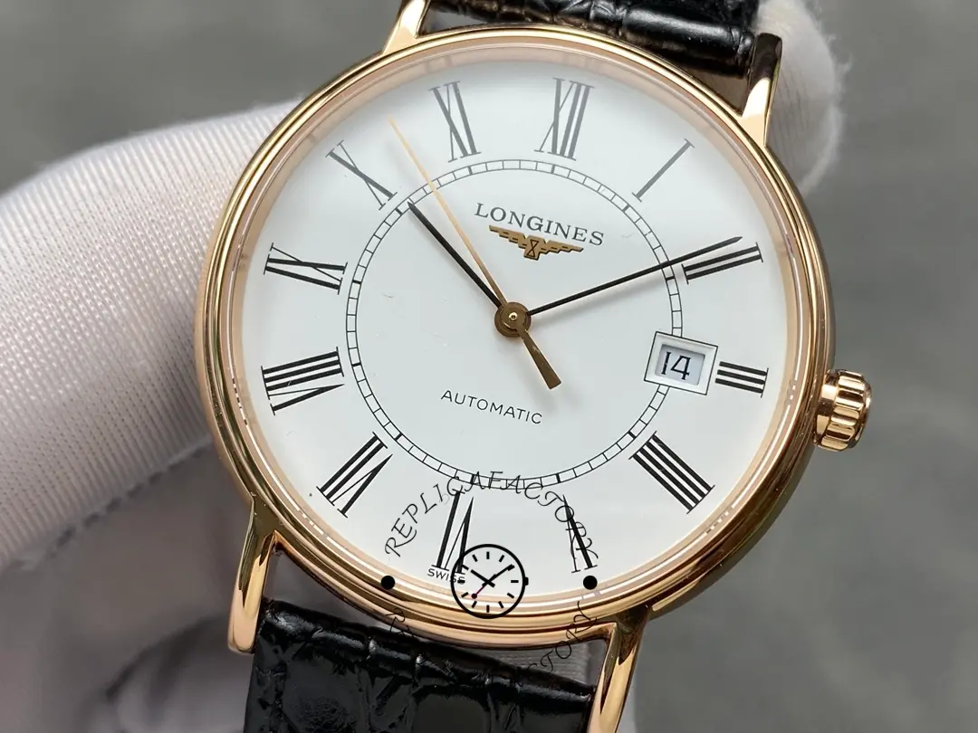 1:1 Clone Longines L4.787.8.11.4 Elegant Collection Classic Automatic Rose Gold