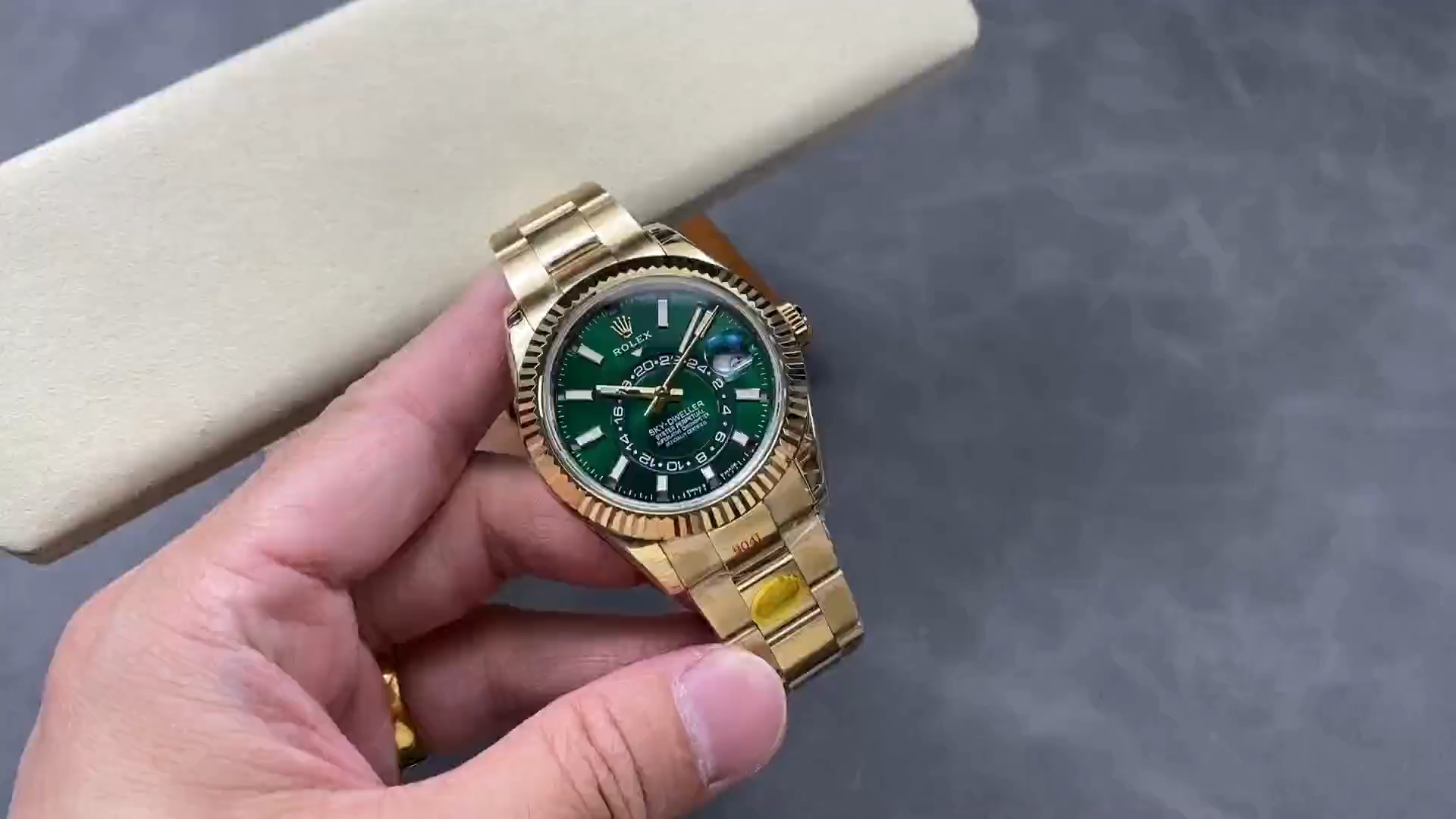 2025 Rolex Sky-Dweller 336938 1:1 Clone Green Dial Watch