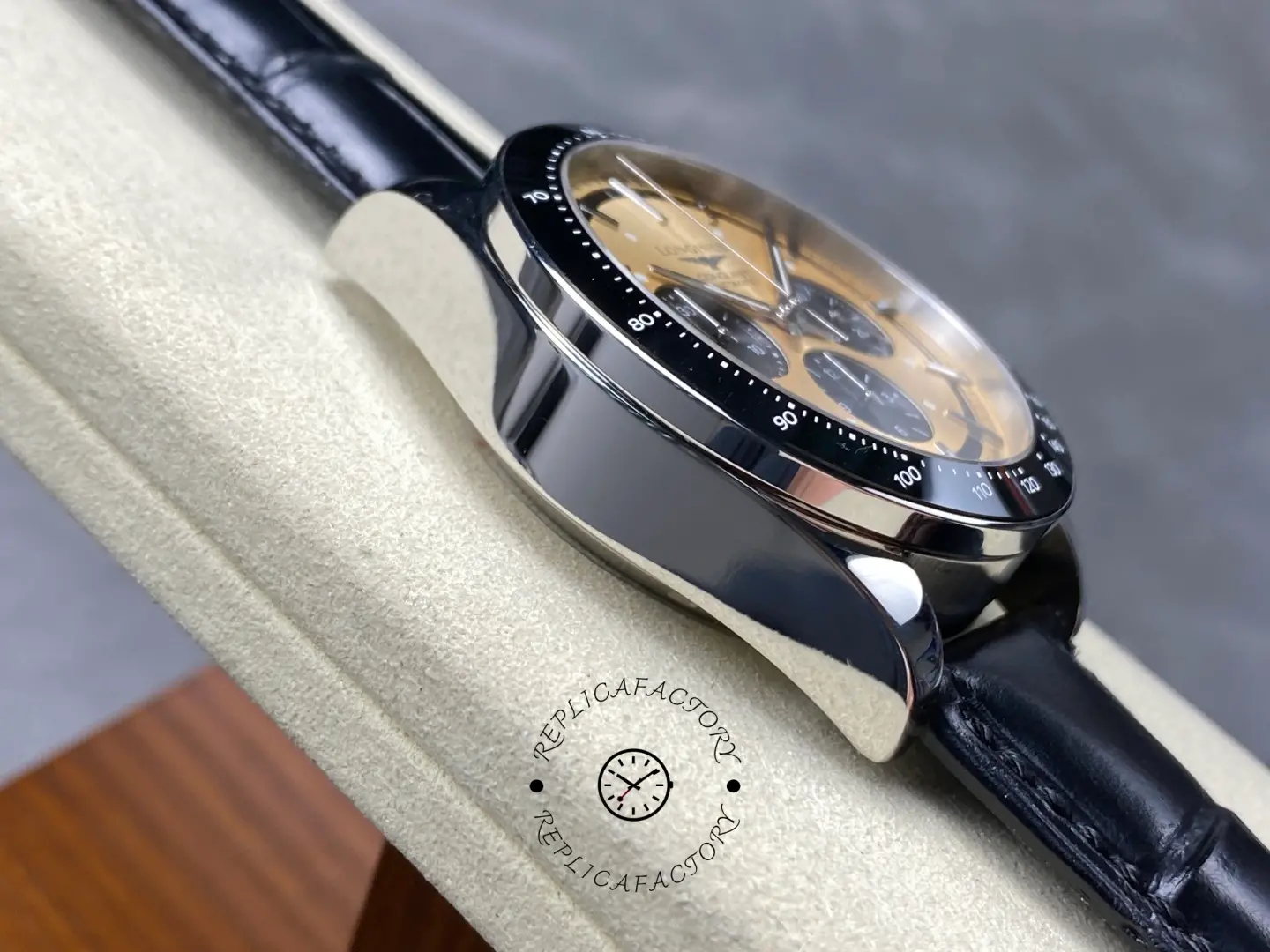 Longines L3.835.4.32.9 Conquest Automatic 42mm 1:1 Clone Chronograph Brown Dial