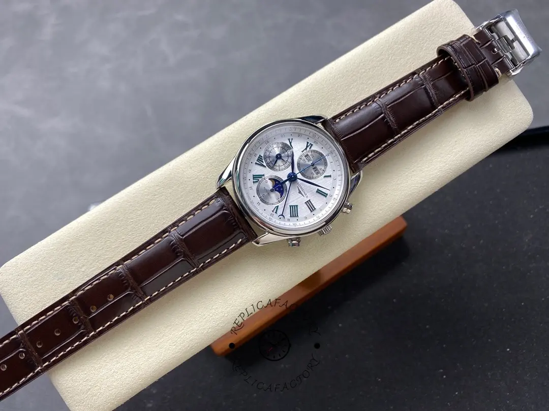 Longines Master Collection Replica Brown Leather Strap L2.773.4.71.2 Chronograph 42MM