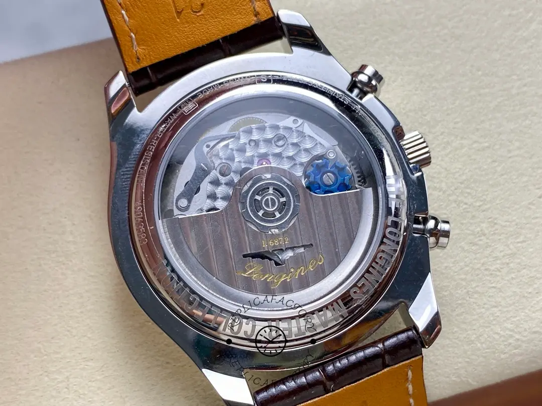 Longines Master Collection Replica Brown Leather Strap L2.773.4.71.2 Chronograph 42MM