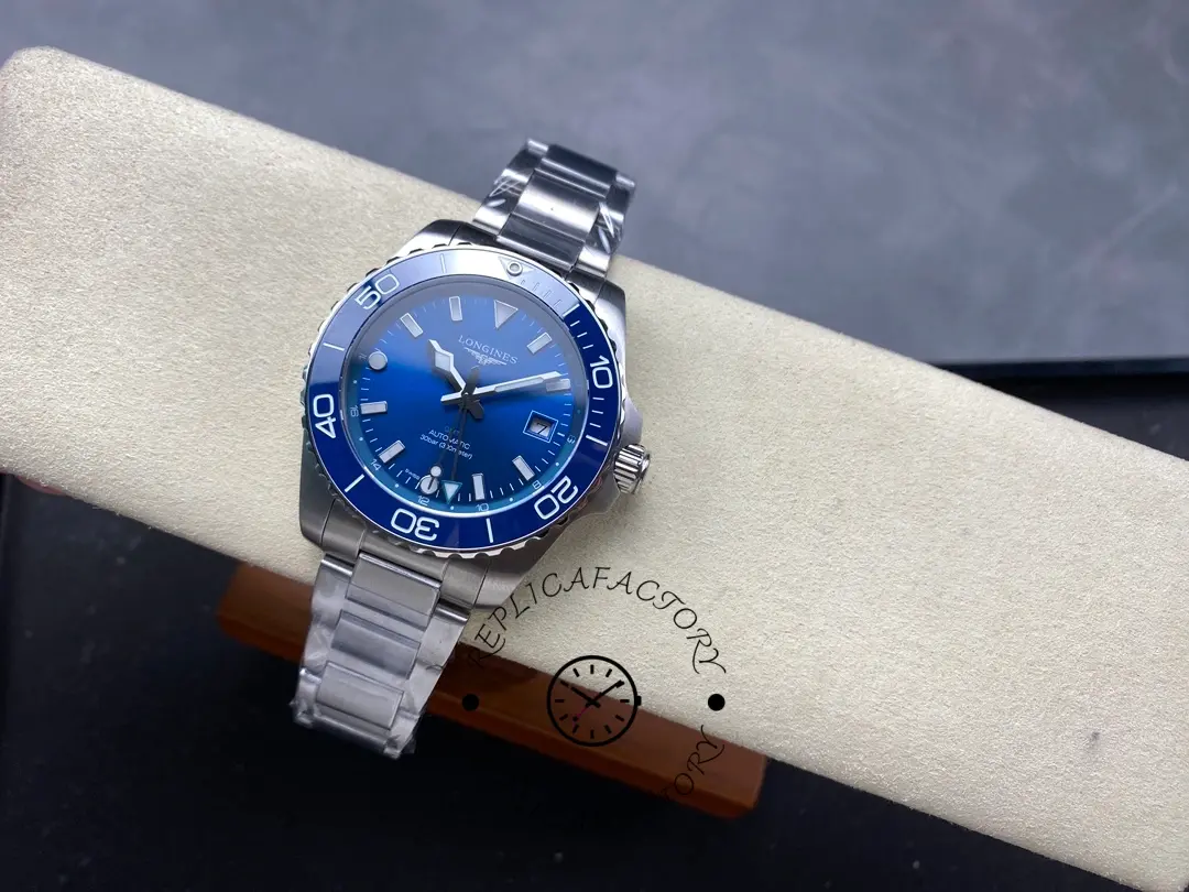 Longines HydroConquest GMT 41 Blue Dial L3.790.4.96.6 1:1 Clone Ceramic Bezel