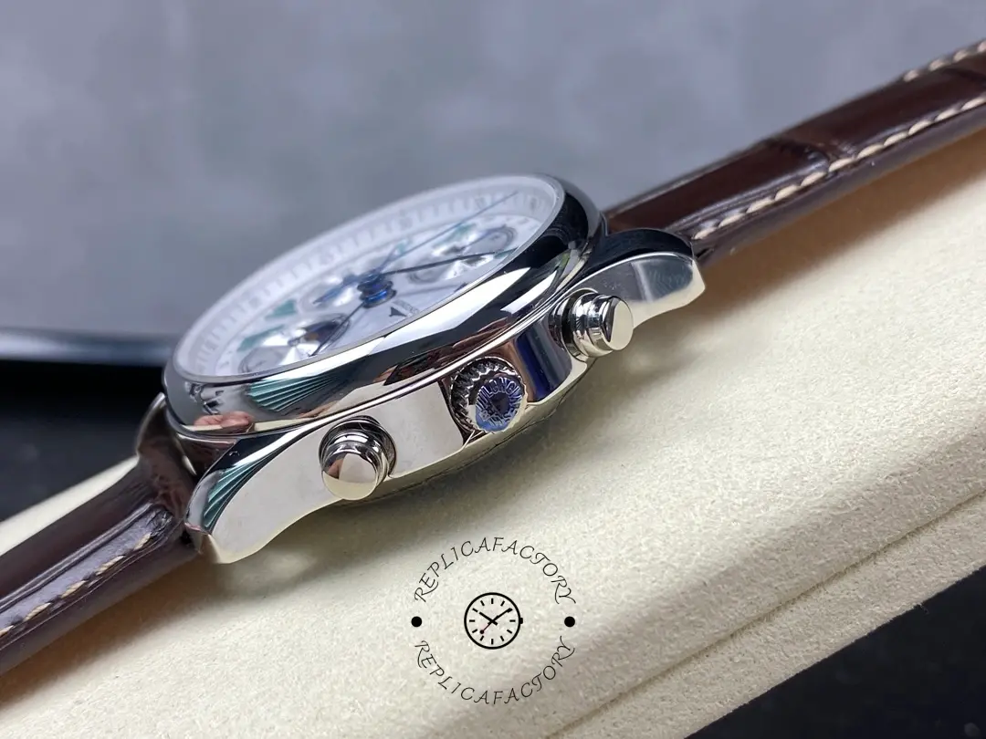 Longines Master Collection Replica Brown Leather Strap L2.773.4.71.2 Chronograph 42MM