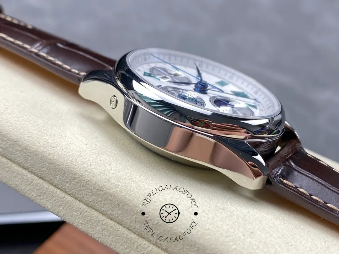 Longines Master Collection Replica Brown Leather Strap L2.773.4.71.2 Chronograph 42MM
