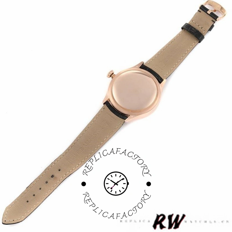 Rolex Cellini Dual Time 50525 Silver Dial Black Leather Strap 39mm Mens Replica Watch