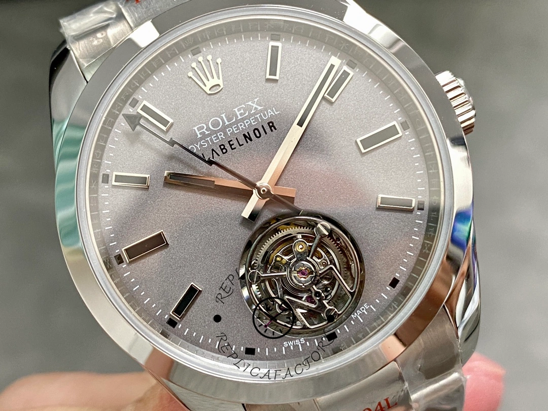 Rolex Milgauss 116400 LNT01HS-001, dial close-up showing hands and subdial detail.