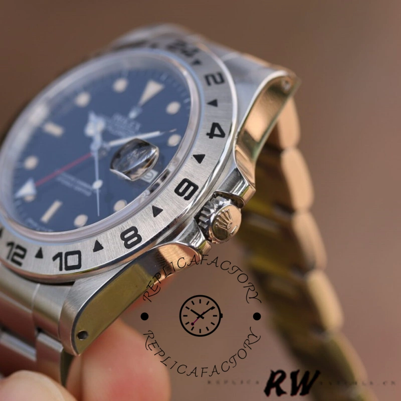 Rolex Explorer II 16550 Stainless Steel Black Dial 39MM Mens Replica Watch