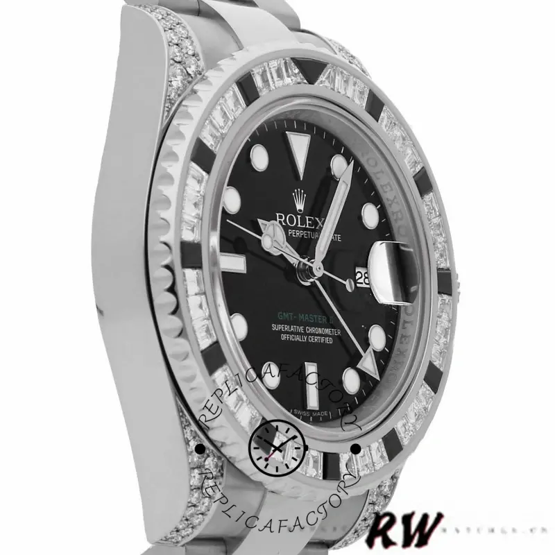 Rolex GMT Master II 116759SANR Black Dial 40mm Mens Replica Watch