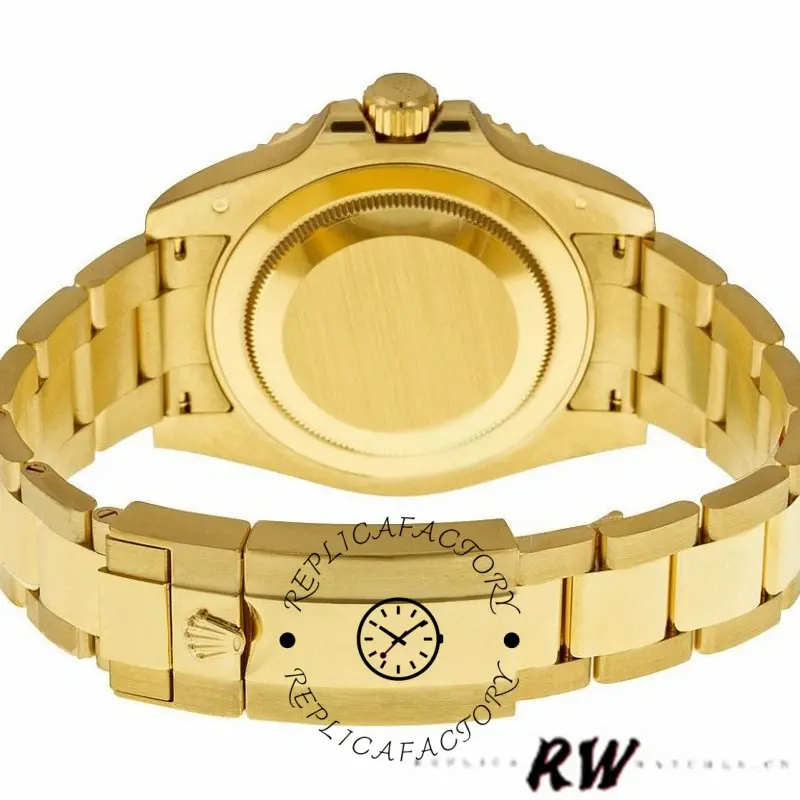 Rear case and lugs view of the Rolex GMT-Master II 116758 showing caseback and bracelet fit.