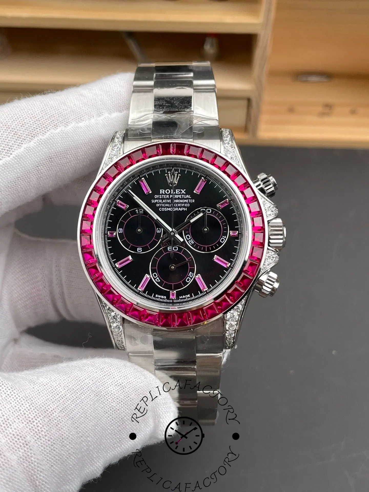 Rolex 126599TRU 1:1 Clone Daytona Ruby Bezel Watch
