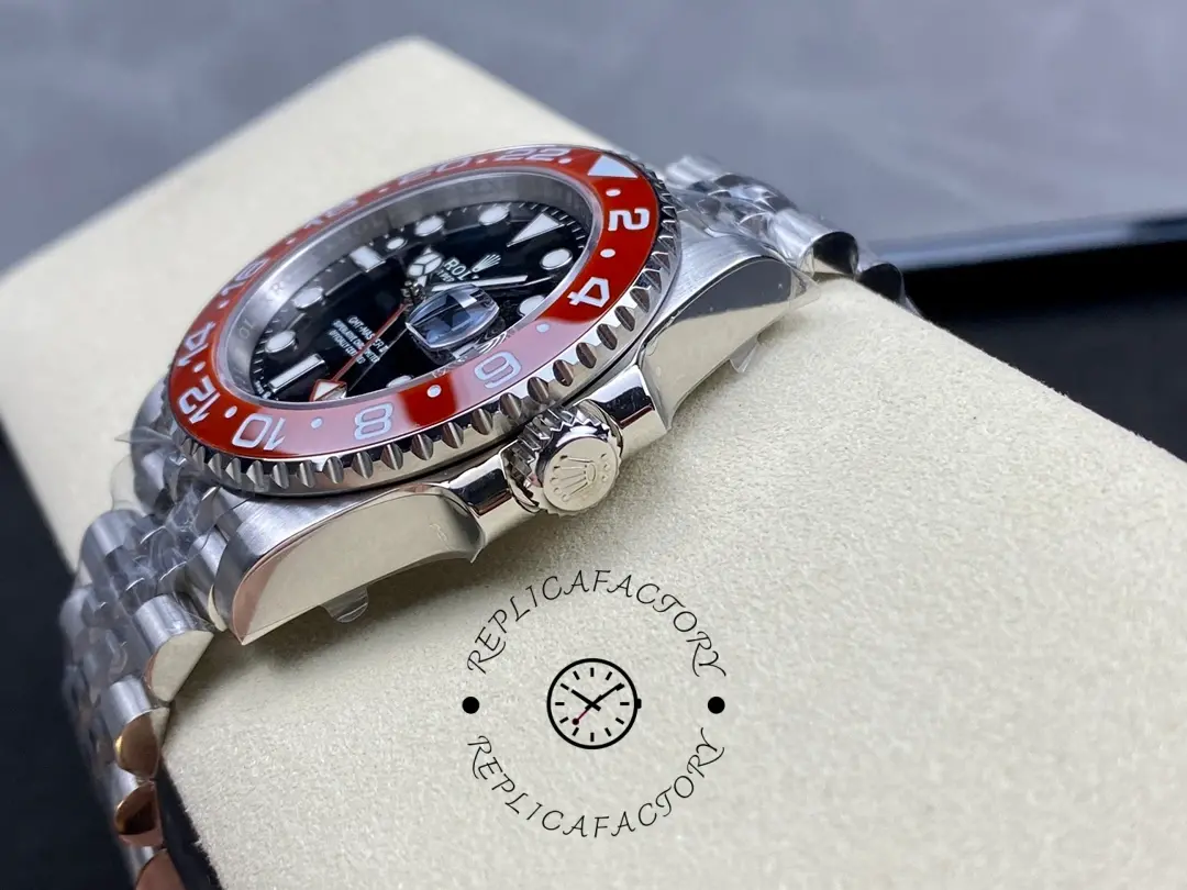 Rolex GMT Master II Pepsi 126710BLRO Jubilee Mint Black Dial 40MM Men's Watch