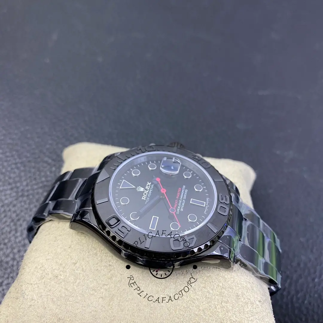 Rolex Yacht-Master 116622, angled side view showing case profile and lugs.