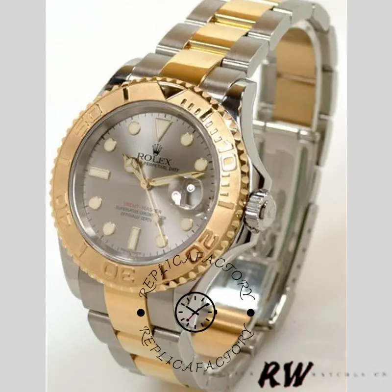 Rolex Yachtmaster 16623 Steel Yellow Gold Rhodium Grey Dial 40MM Mens Replica Watch