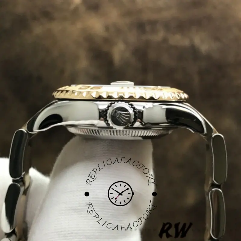Rolex Yacht-Master 169623 Steel Yellow Gold White Dial 29MM Lady Replica Watch
