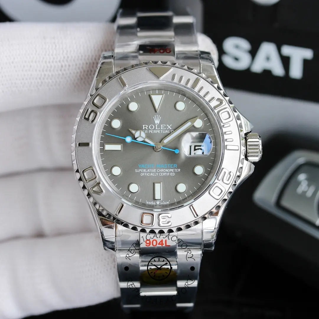 Rolex Yacht-Master 116622 Stainless Steel Grey Dial 40mm Mens Replica Watch