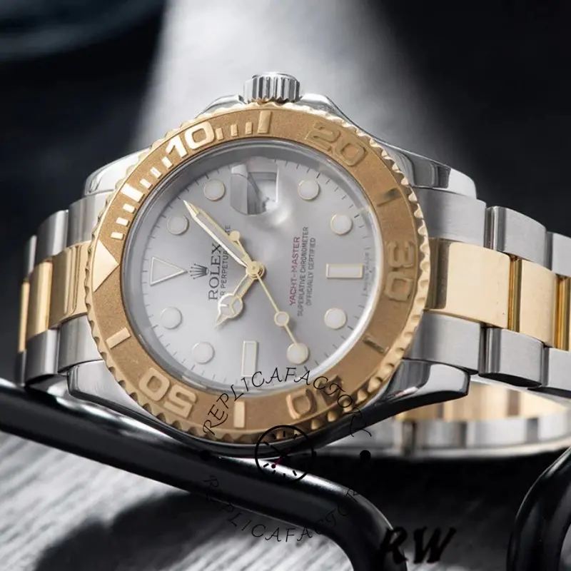 Rolex Yachtmaster 16623 Steel Yellow Gold Rhodium Grey Dial 40MM Mens Replica Watch