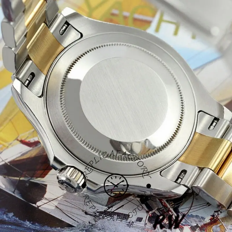Rolex Yachtmaster 16623 Steel Yellow Gold Mother of Pearl White Dial 40MM Mens Replica Watch