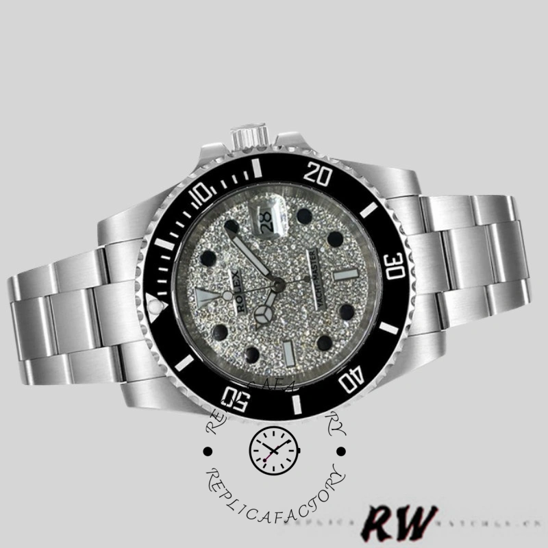 Side angle of Rolex Yacht-Master 116695 on steel bracelet, showing case thickness.