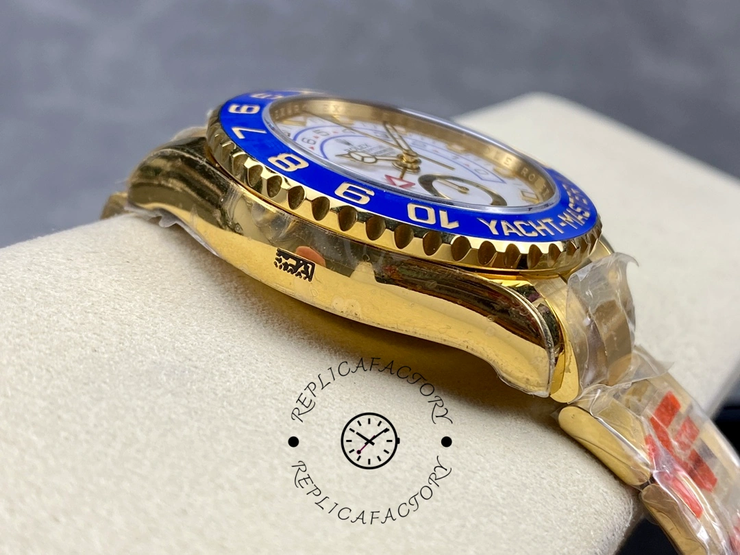 Side profile of Rolex Yacht-Master II 116688 showing bezel height and case edge.