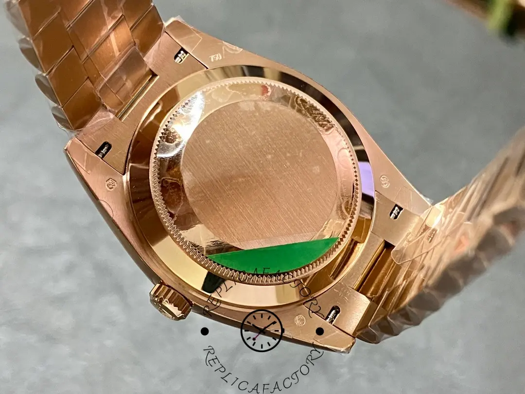 Rolex Day-Date 228235-0002 Chocolate Brown Dial Fluted Bezel 40mm Mens Replica Watch