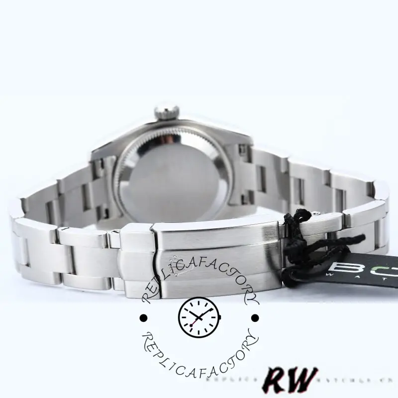 Rolex Oyster Perpetual 176234 Black Dial Fluted Bezel 26MM Lady Replica Watch
